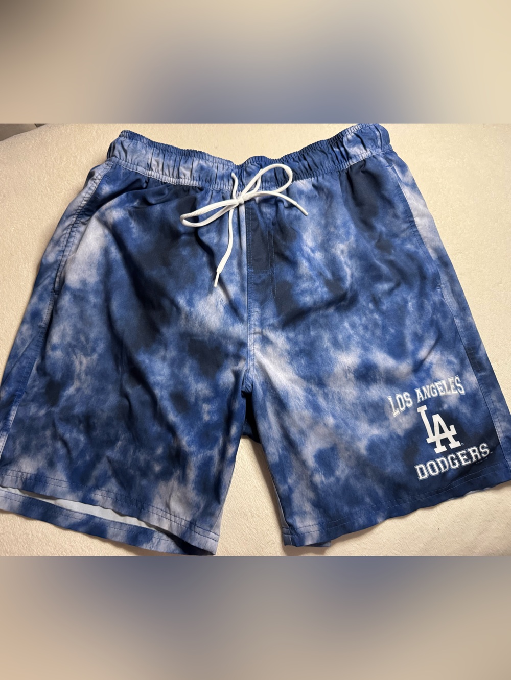 LA Dodgers Tie-Dye Volley Board Shorts G-III Sports XL